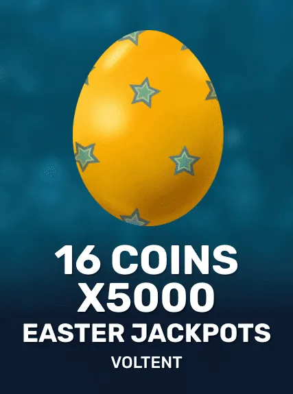 16 Coins x5000 Easter Jackpots game tile